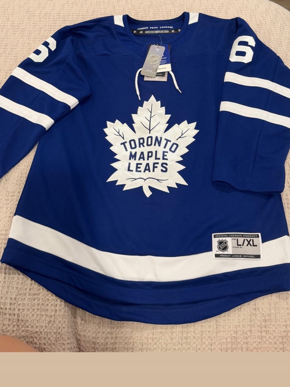 NHL Blue and White Official Hockey Jersey with Tags
